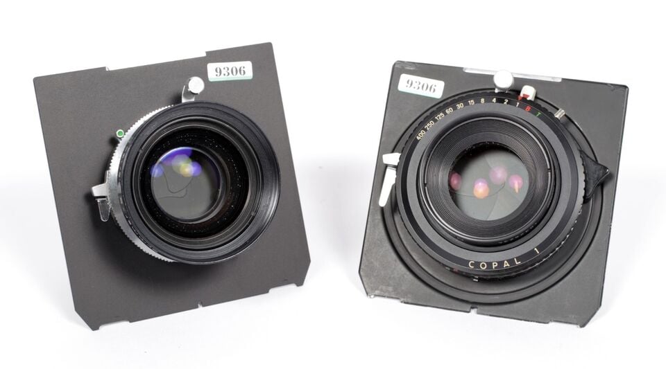 Linhof Technika V 4X5 camera w/ 150mm + 210mm MC Lenses +